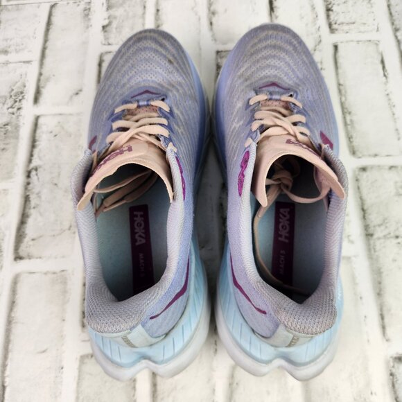 Hoka One One Mach 5 Women's Sz 8.5 B Purple Blue Train Gym Athletic Running Shoe - Picture 6 of 10